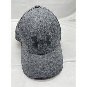 Under Armour fitted hat Gray Size MD/LG polyester stretch fit Thread Borne